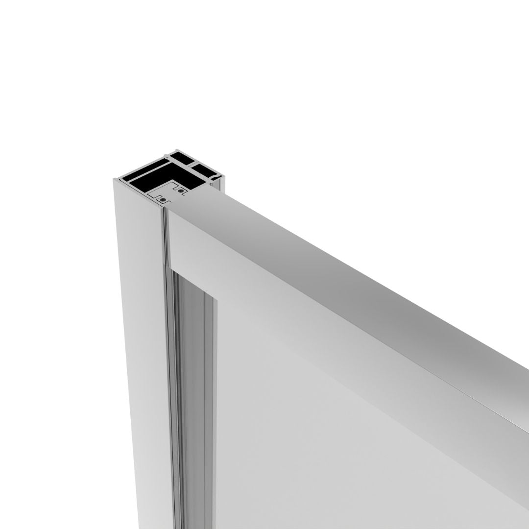 Eckdusche Schiebetür SLIMLINE chrom Easy-Clean | 5 verschiedene Größen