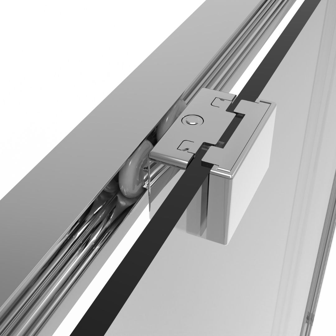 Eckdusche Schiebetür SLIMLINE chrom Easy-Clean | 5 verschiedene Größen