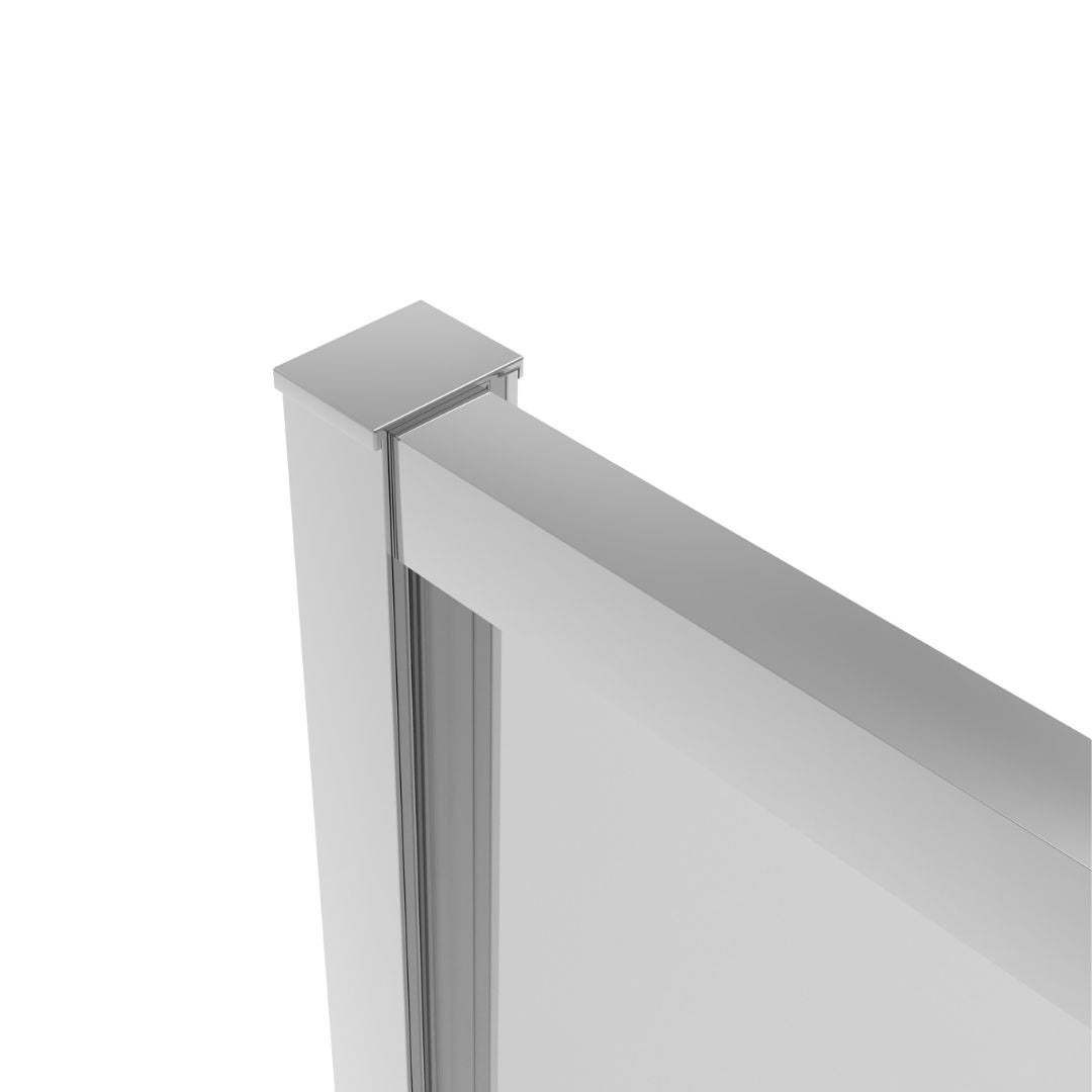 Eckdusche Schiebetür SLIMLINE chrom Easy-Clean | 5 verschiedene Größen