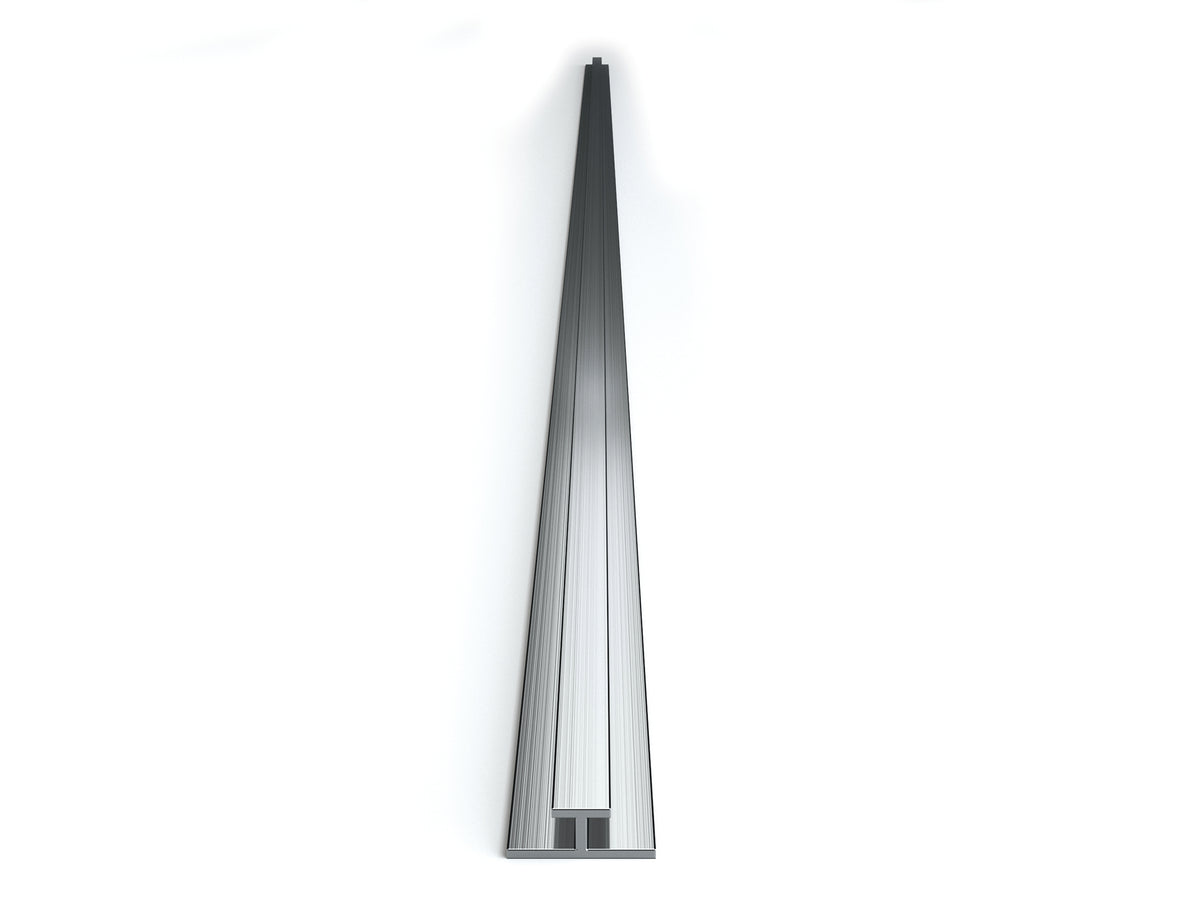 Duschrückwand Verbindungsprofil silber matt 255 cm