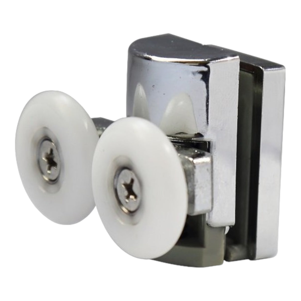 Doppelrolle unten 1 Stk chrom/6 mm