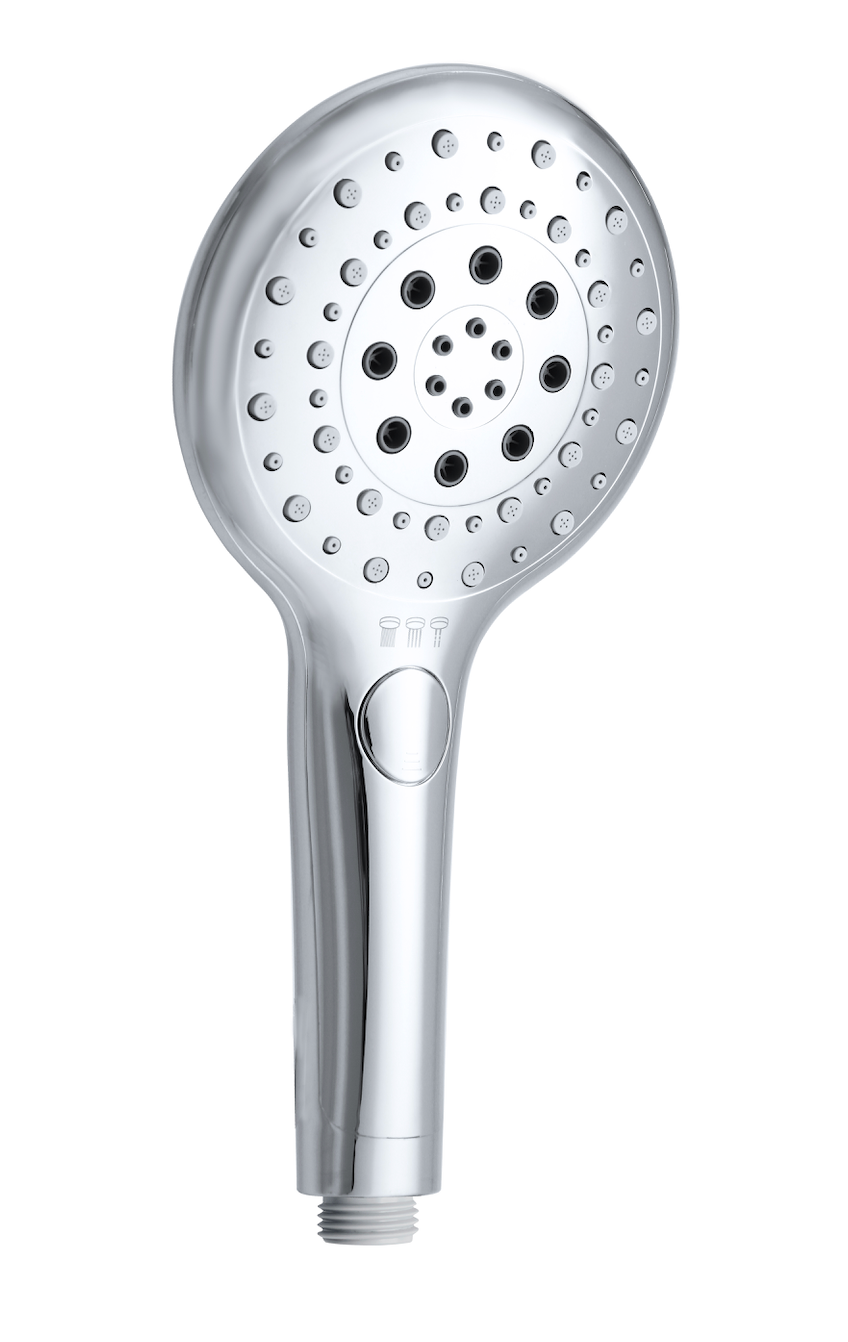 Hand shower in chrome 13 cm with 3 functions 