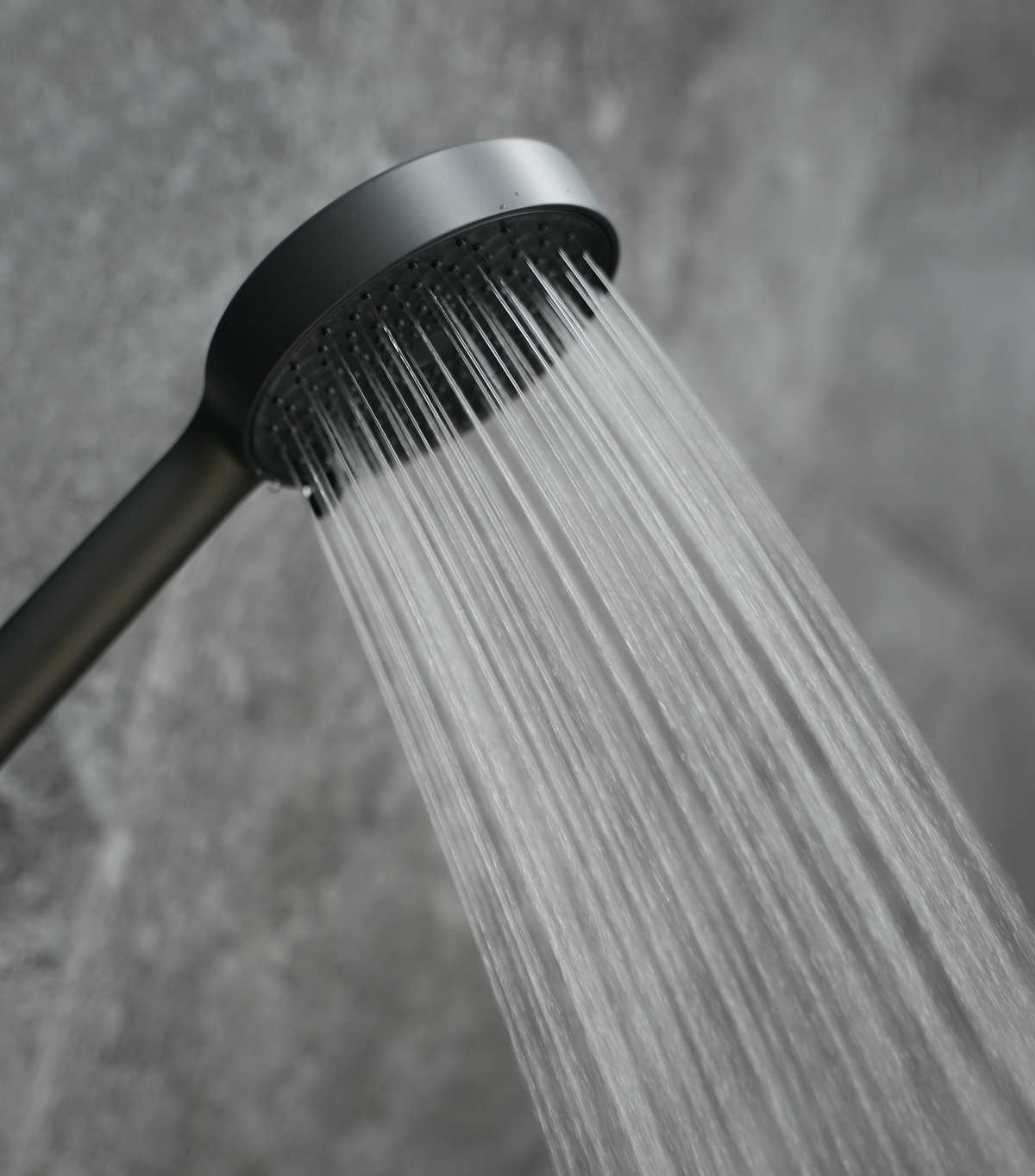 Hand shower in black with 3 functions 