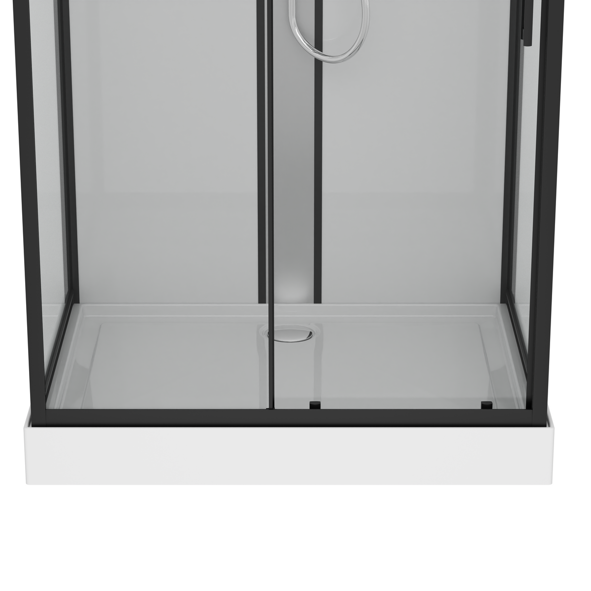 Complete Shower BOSTON BLACK - with quick assembly 90 x 120 x 215 cm