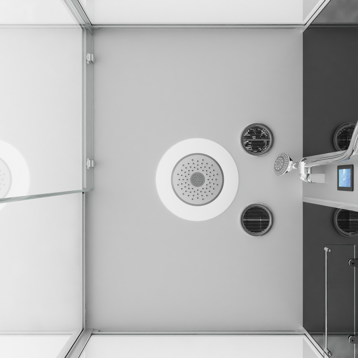 Complete Shower BOSTON - with quick assembly 90 x 120 x 215 cm
