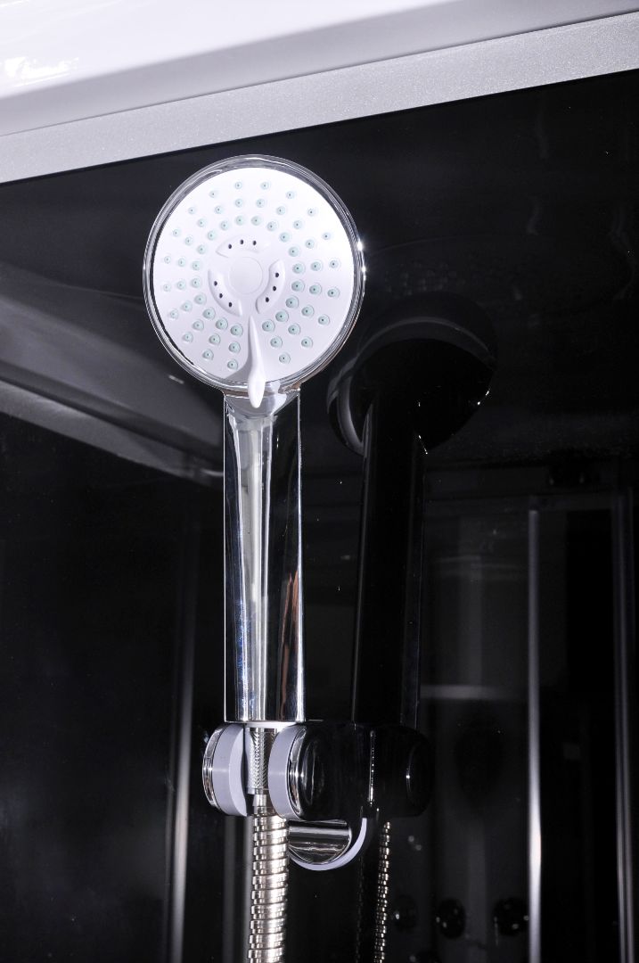 Komplettdusche PUNTO BLACK mit Schnellmontage 90x90x215 cm