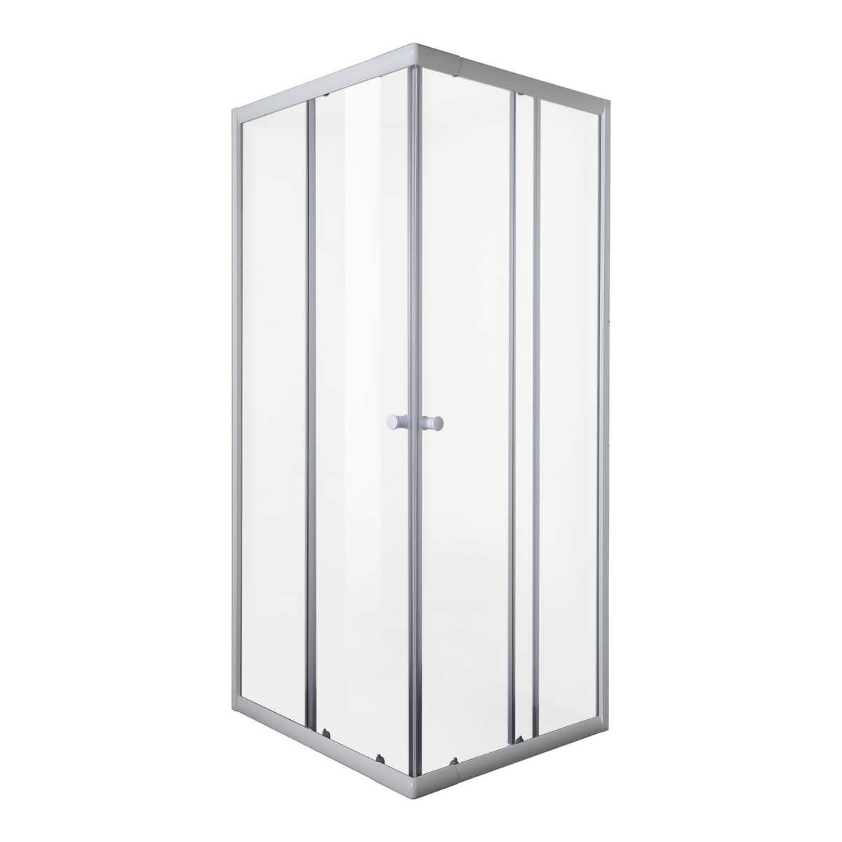 SANODUSCH Eckdusche 78,5-90x78,5-90x190 cm | Klarglas