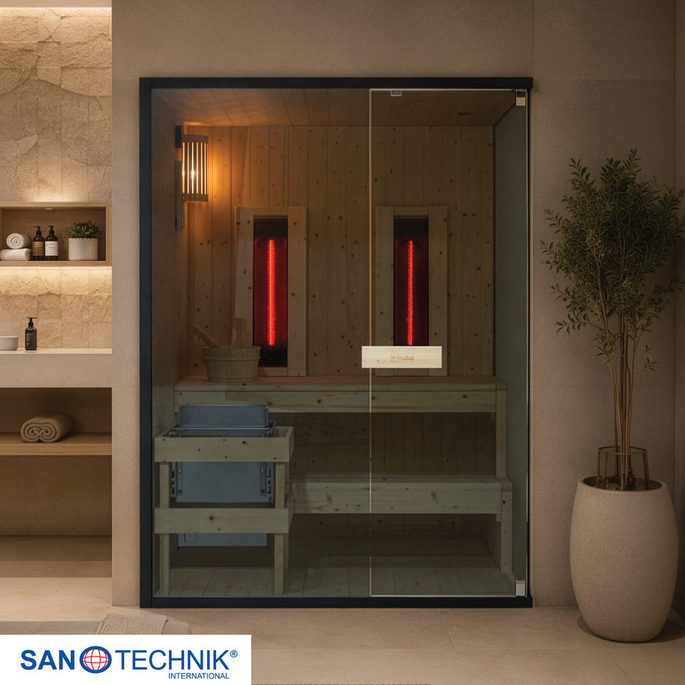 Sauna & Infrared Cabin GLACIER L for 2-3 People