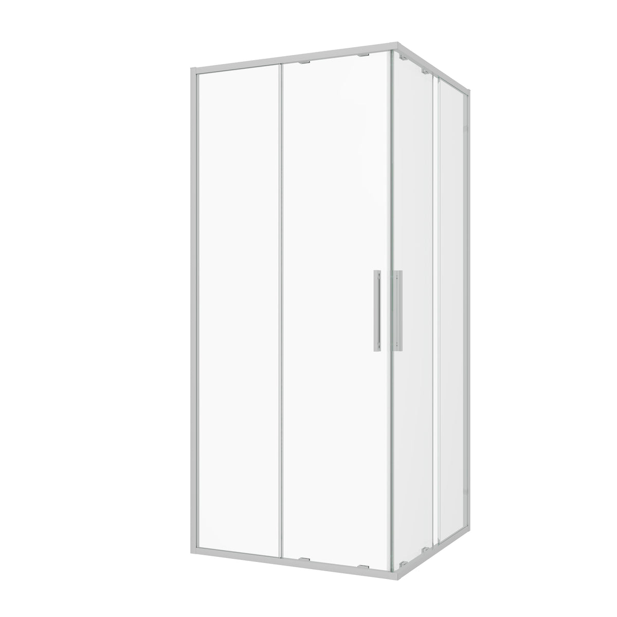 Eckdusche Schiebetür SLIMLINE chrom Easy-Clean | 5 verschiedene Größen