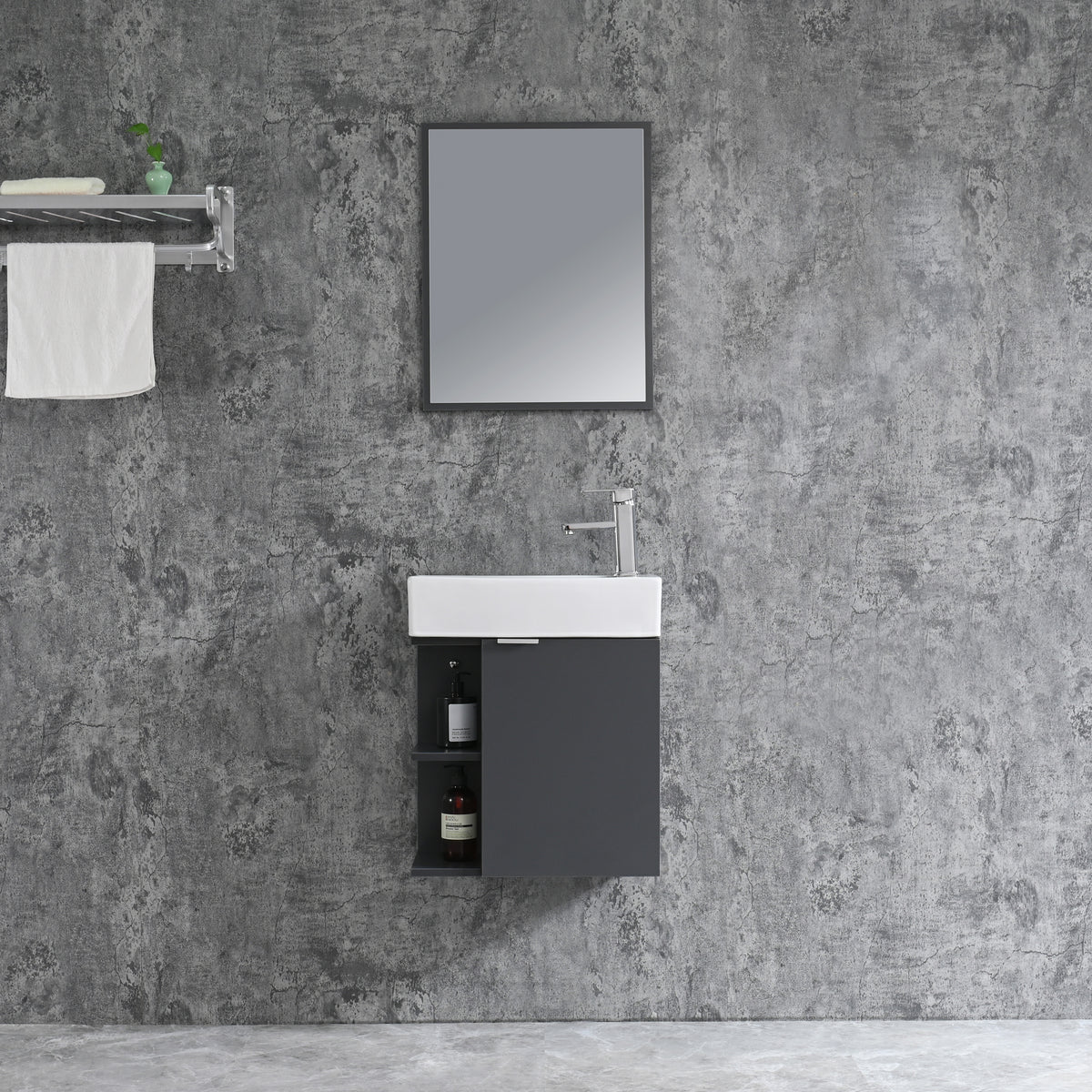 Bathroom furniture set SPRING 50 GREY