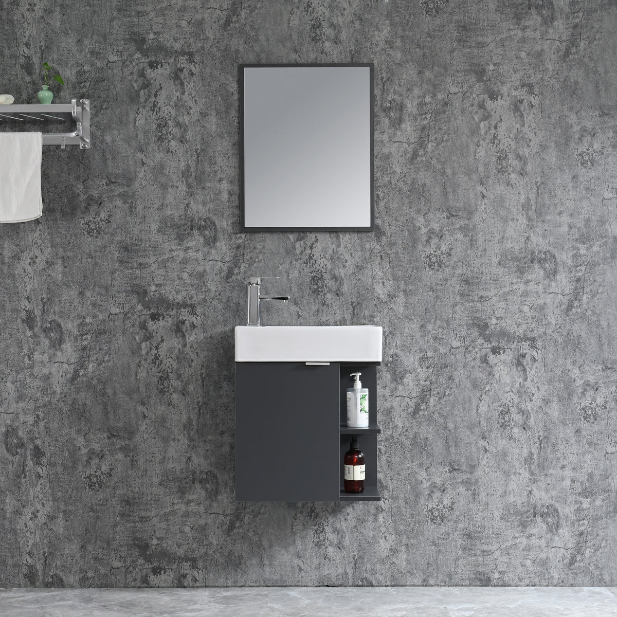 Bathroom furniture set SPRING 50 GREY
