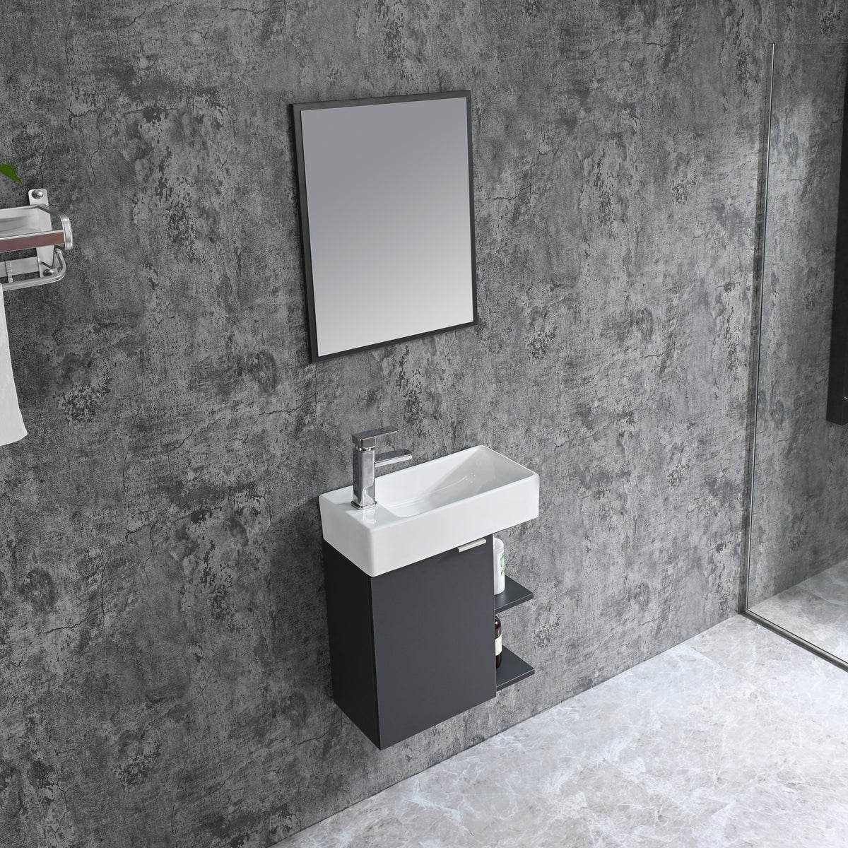 Bathroom furniture set SPRING 50 GREY