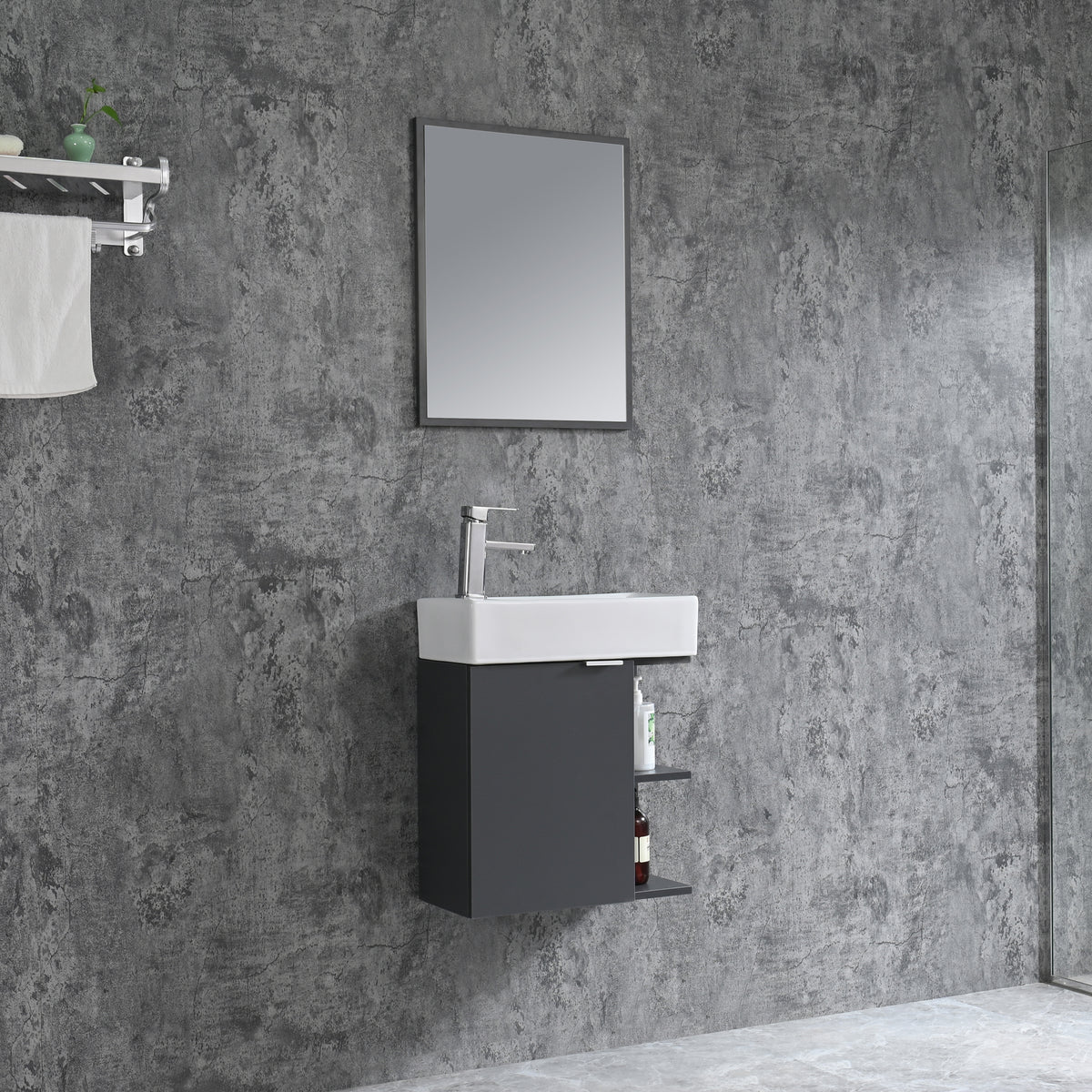 Bathroom furniture set SPRING 50 GREY