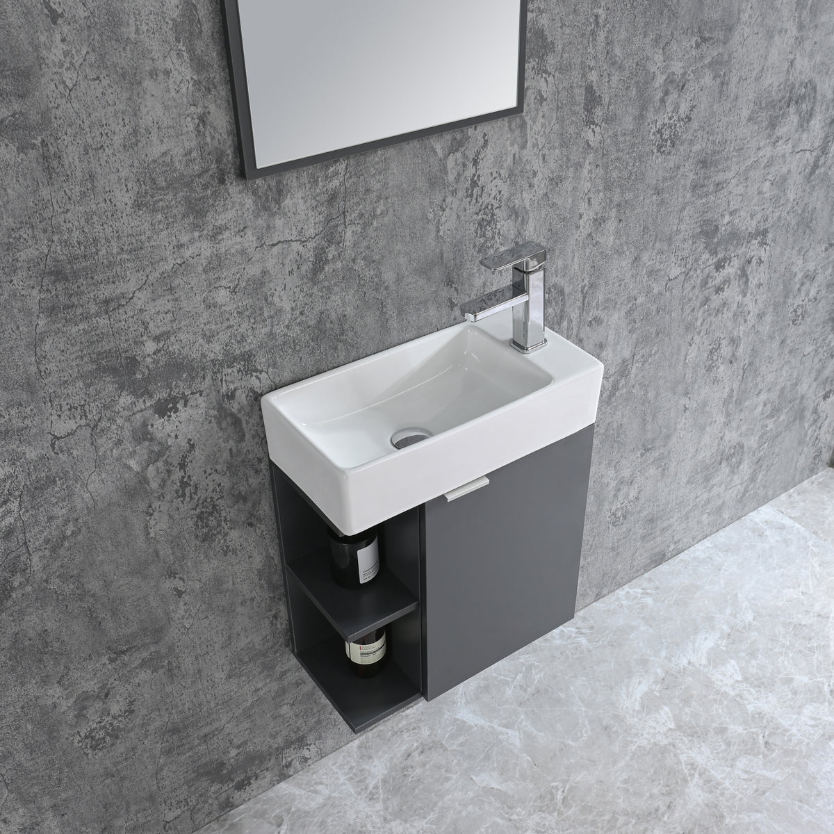 Bathroom furniture set SPRING 50 GREY