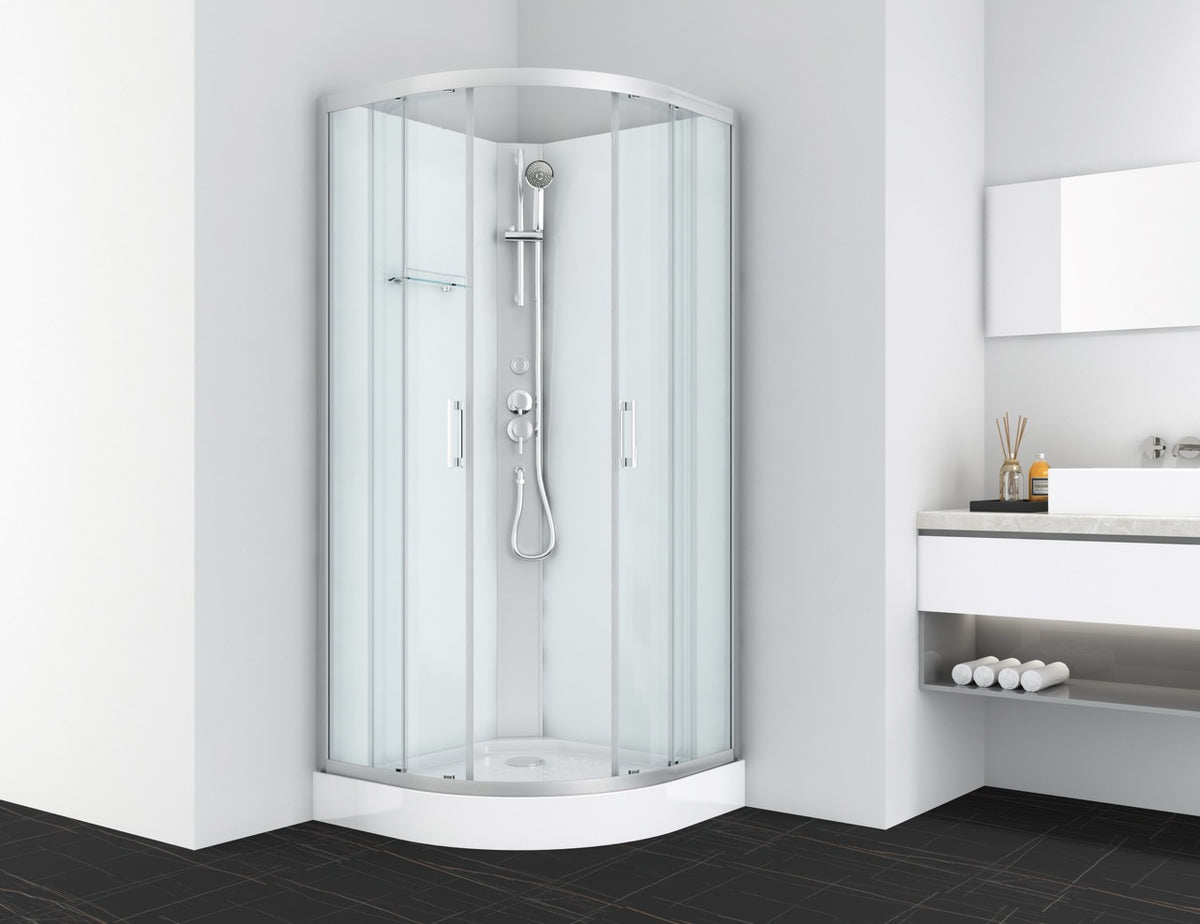 Komplettdusche DALLAS - mit Schnellmontage 90 x 90 x 210 cm