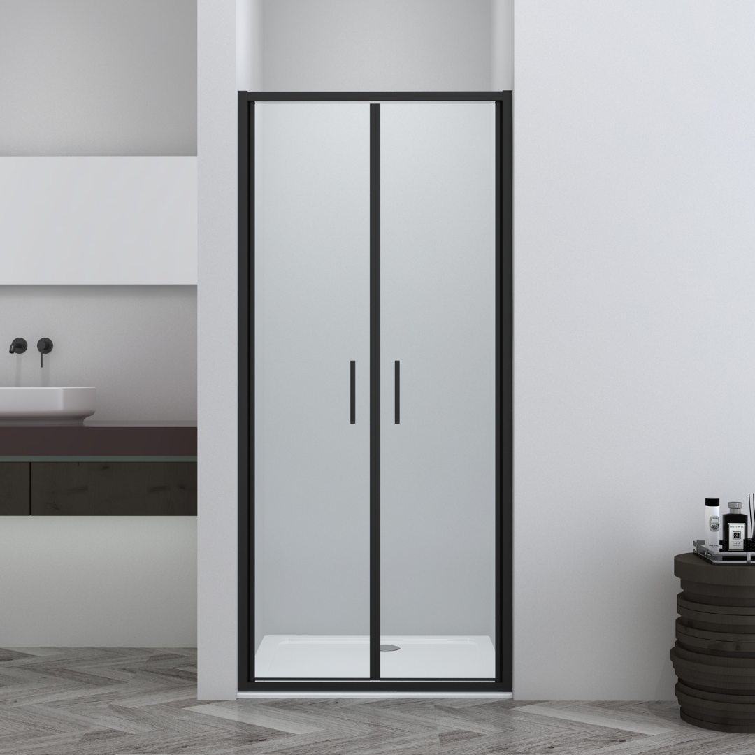 Salontür schwarz 6mm ESG Easy-Clean | 3 verschiedene Größen