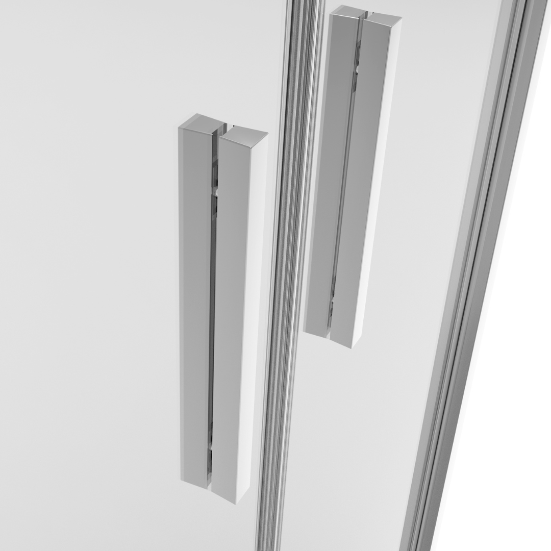 Salontür chrom 6mm ESG Easy-Clean | 3 verschiedene Größen