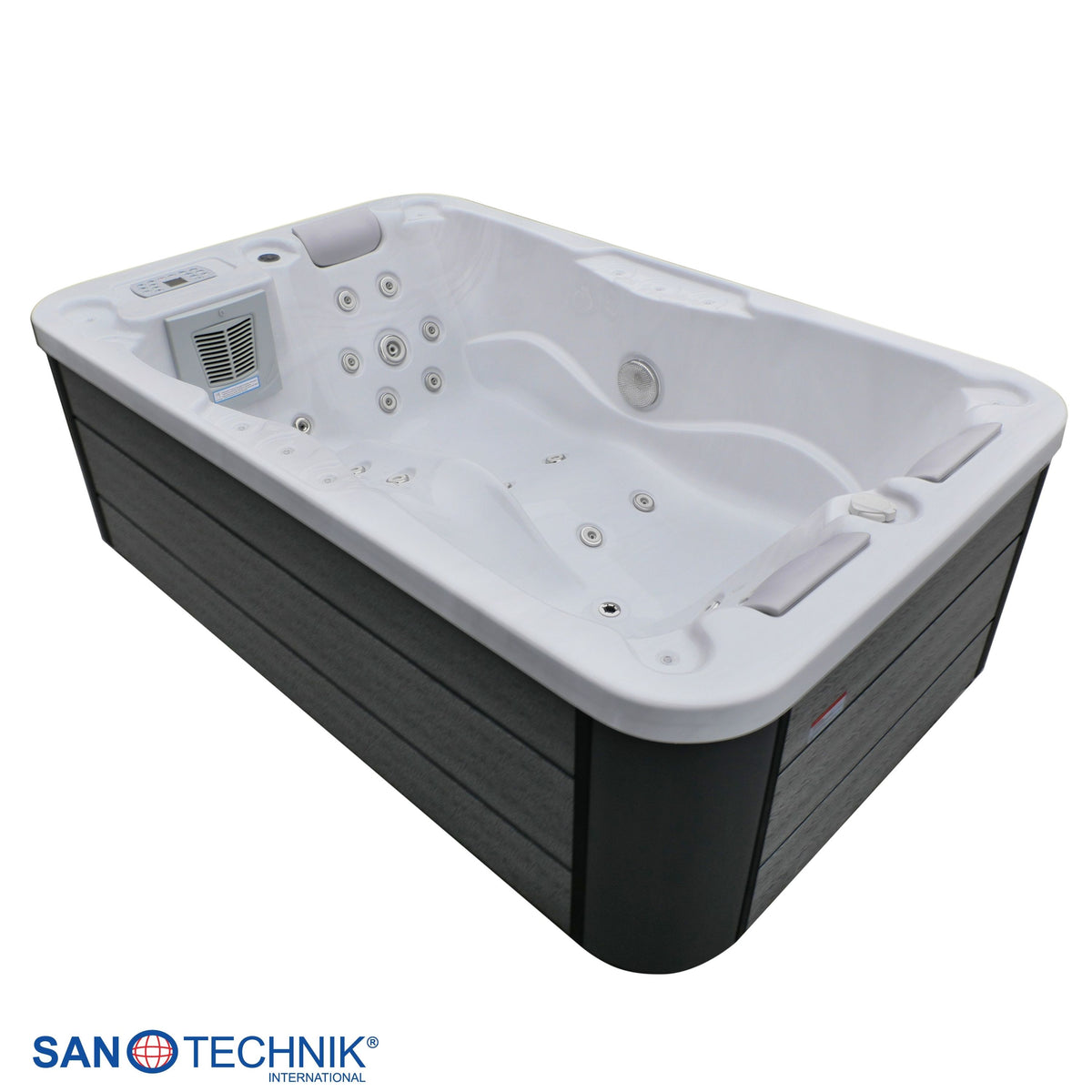 Outdoorwhirlpool MODENA White Marble inkl. Abdeckung
