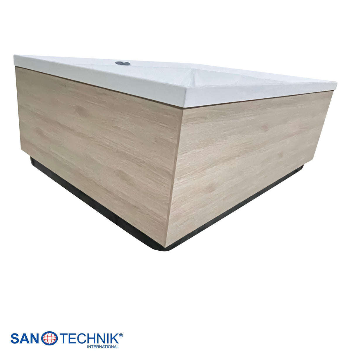 Outdoor Whirlpool ZADAR White incl. Cover & Steps 190x140x70 cm Frost-proof