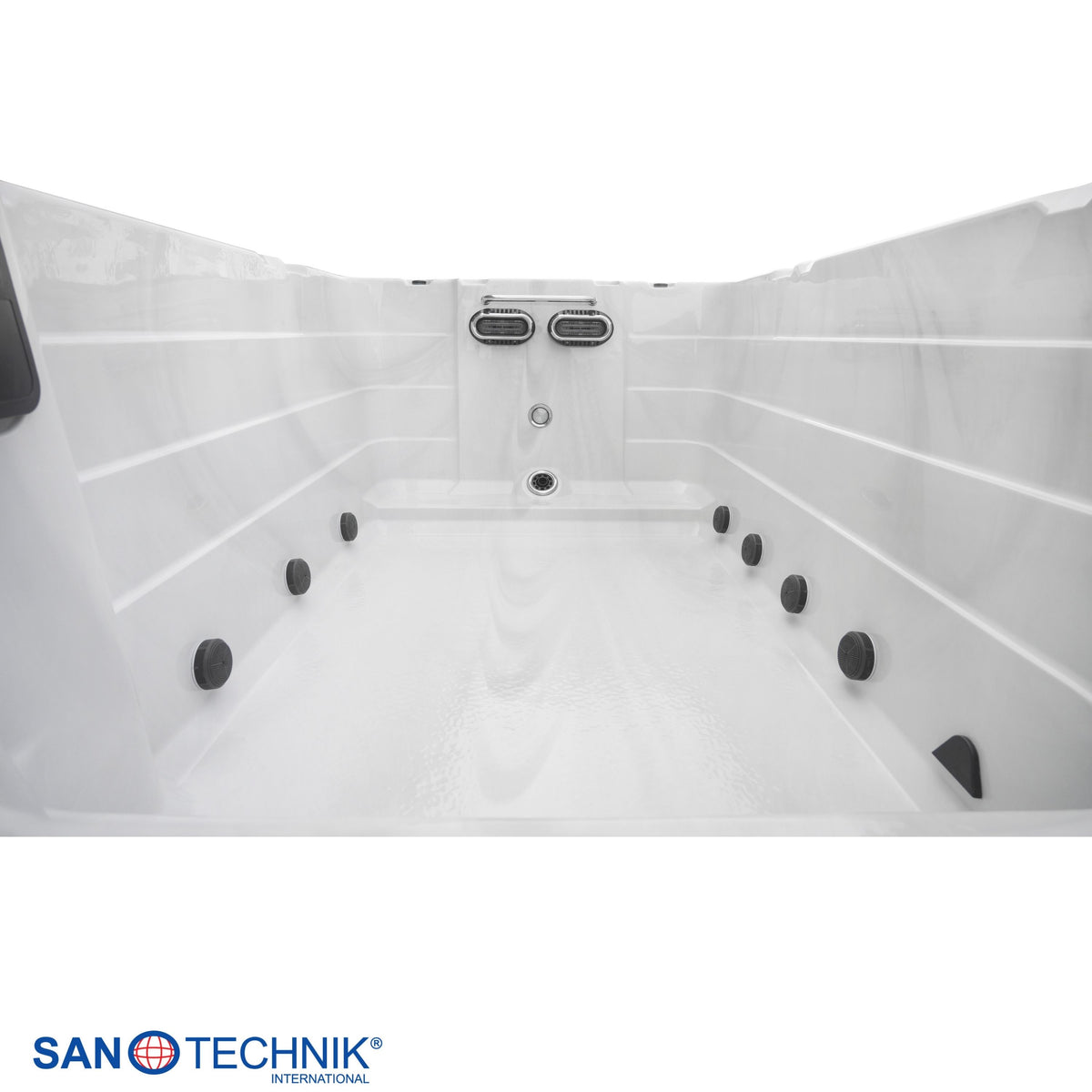 Swimspa IBIZA White Marble inkl. Abdeckung & Stiege 400x228x131 cm frostsicher