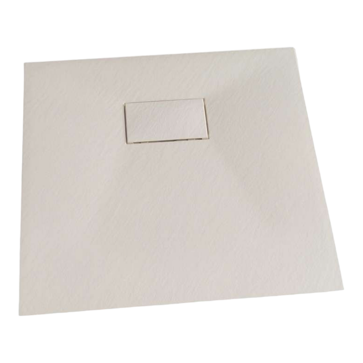 SMC Duschwanne 80x80 cm | Weiß Steinoptik