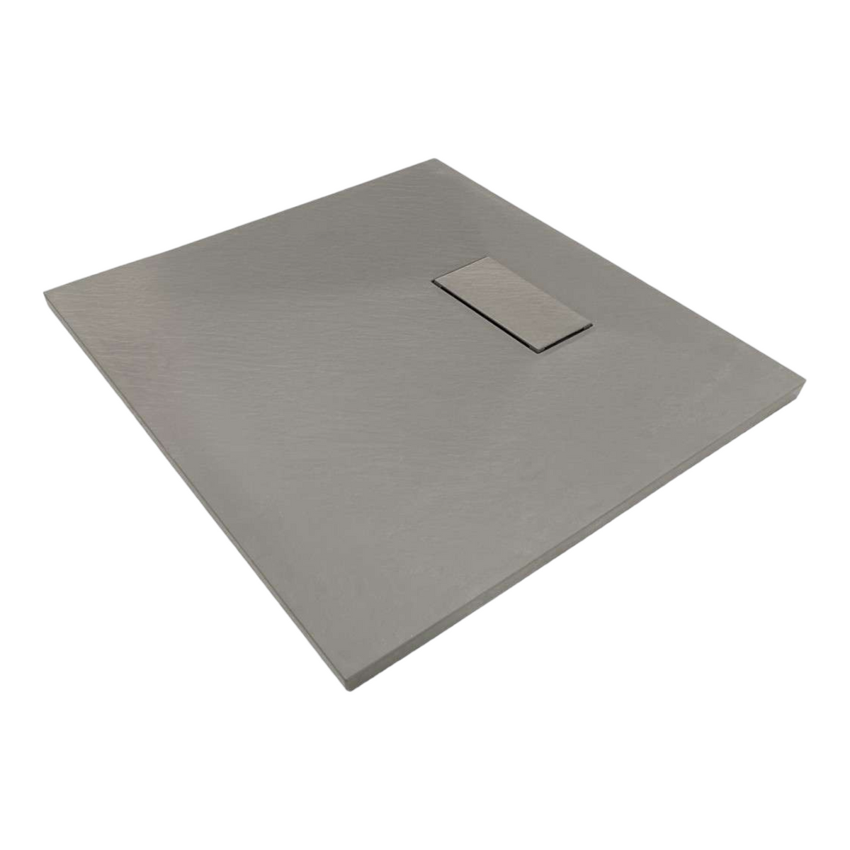 SMC Duschwanne 80x80 cm | Grau Steinoptik