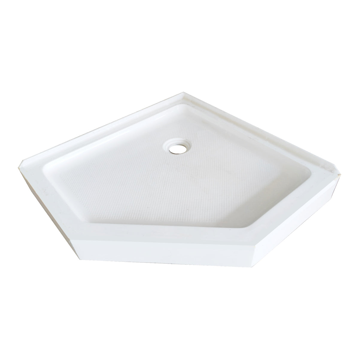 Pentagonal Shower Tray - white