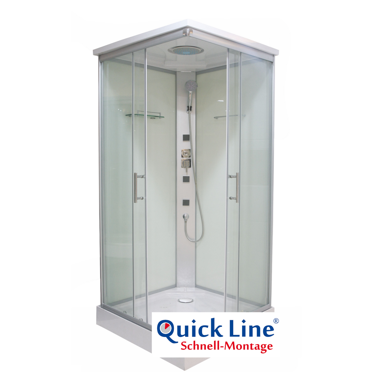 Komplettdusche TWIST 1 mit Schnellmontage 80x80x215 cm
