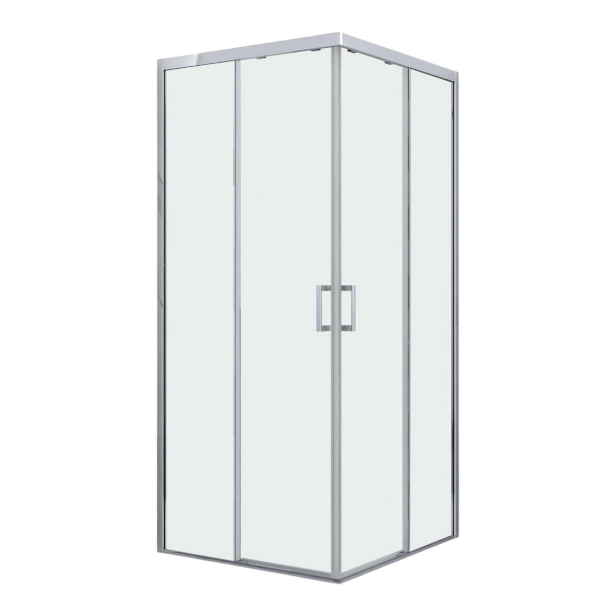 Eckdusche ELITE CHROM mit Easy Clean 88-90x88-90x195 cm