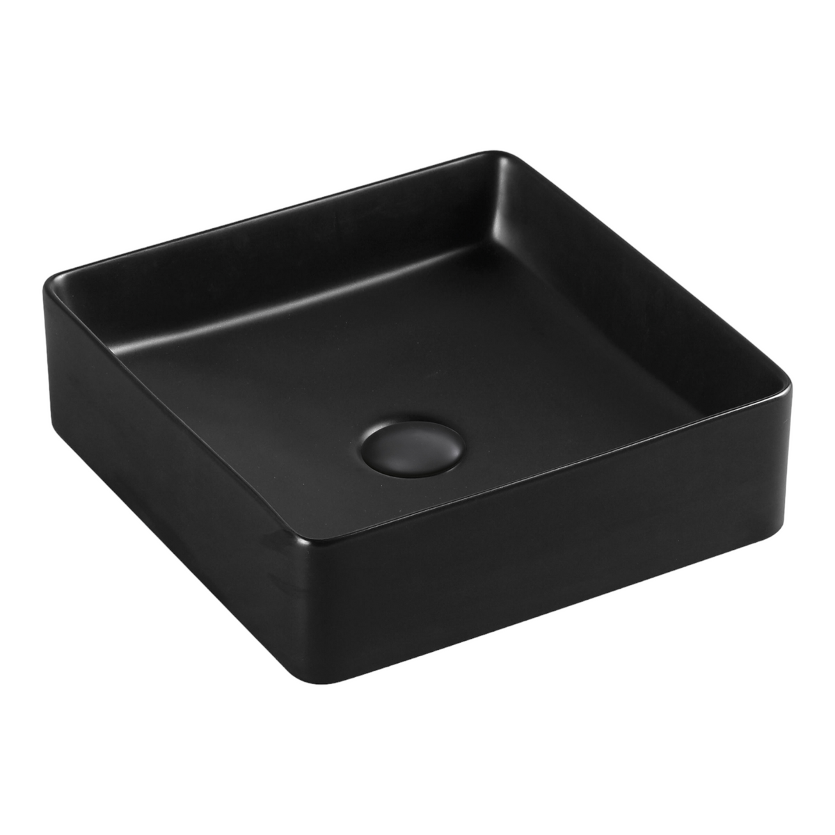 Keramik Aufbauwaschtisch eckig 40,5x40,5x11,5 cm