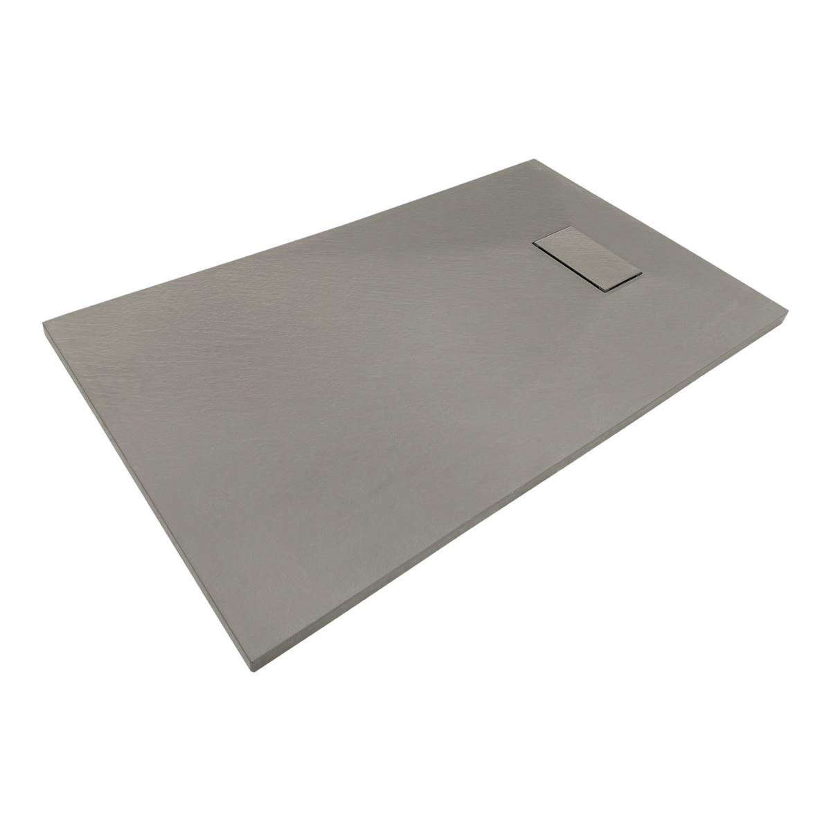 SMC Duschwanne 100x80 cm | Grau Steinoptik