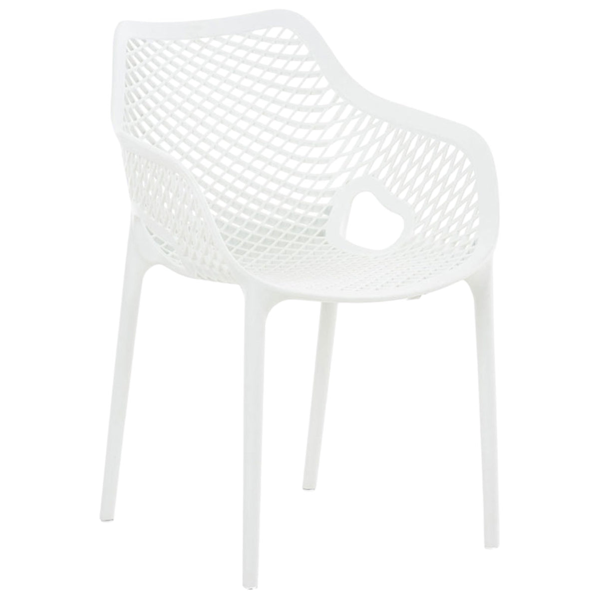 white outdoor chair