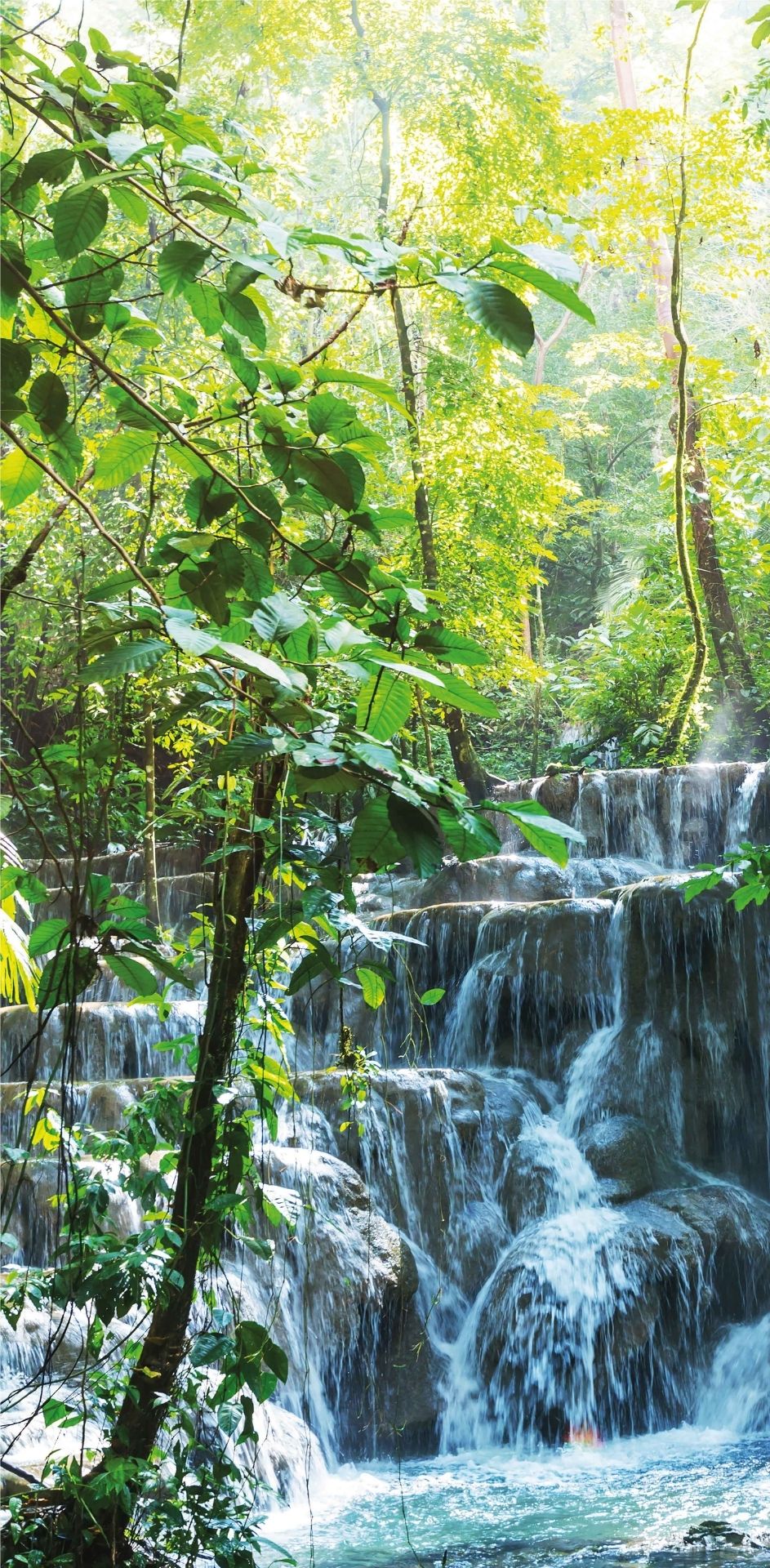Duschrückwand WASSERFALL Links/Rechts