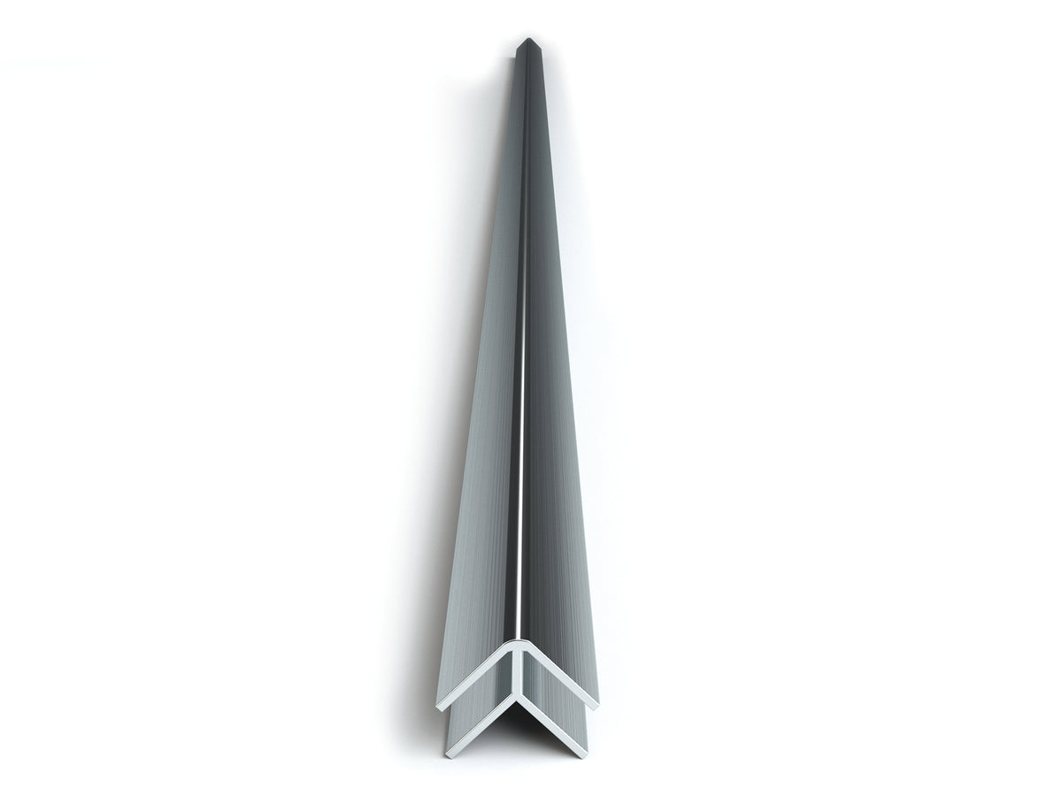 Duschrückwand Ausseneckprofil silber matt 255 cm