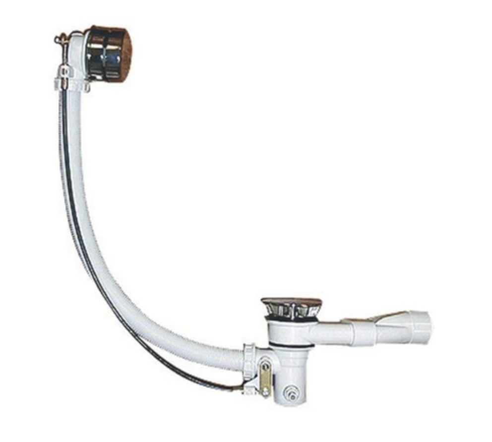 Ab-Überlaufgarnitur  1/2" für alle Whirlpoolsysteme verchromt