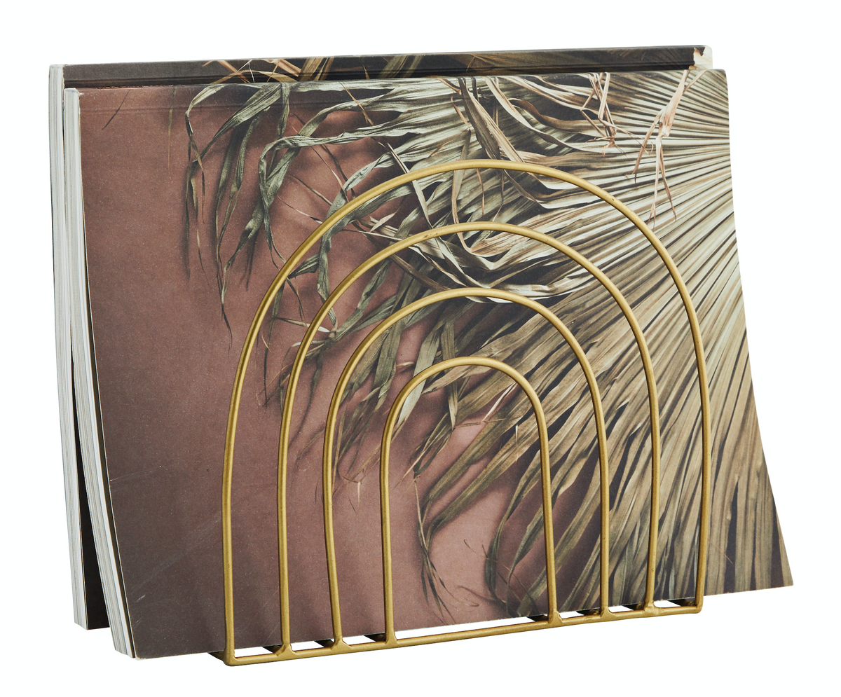 Magazine holder rainbow gold