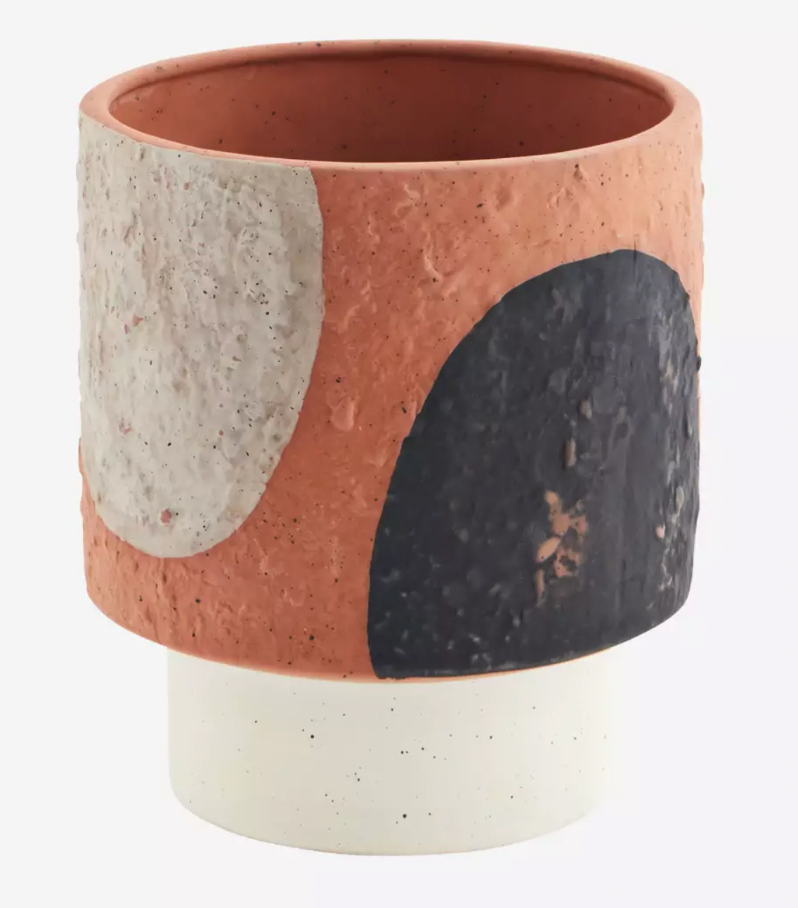 HAND PAINTED TERRACOTTA FLOWER POT