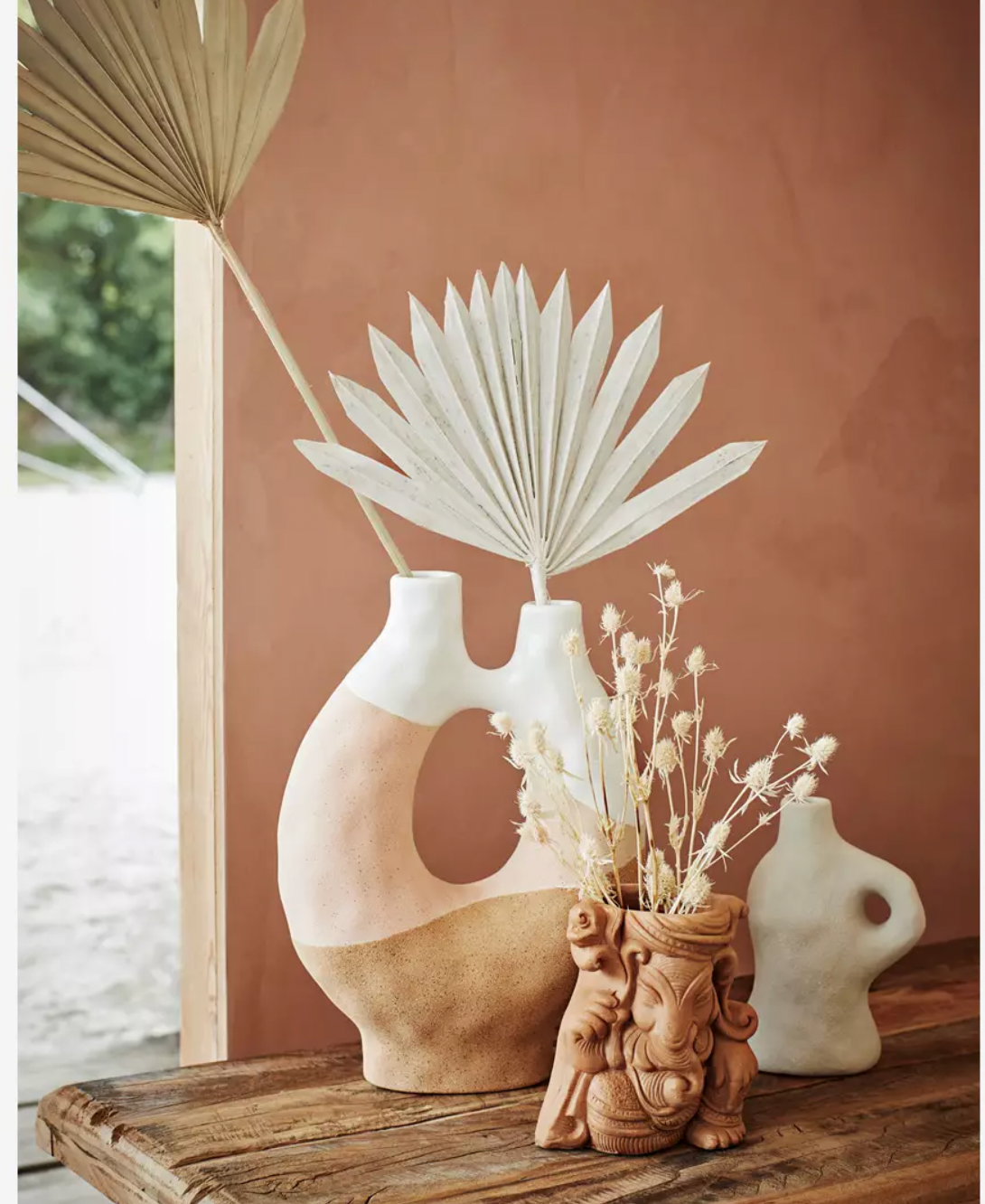 Palm leaf bouquet