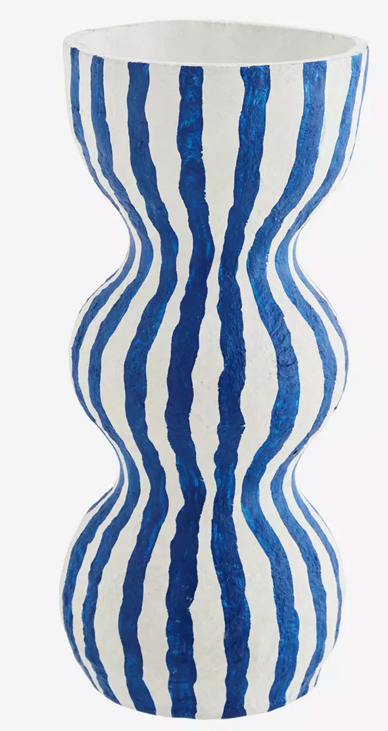 Handbemalte Vase aus Zellstoff