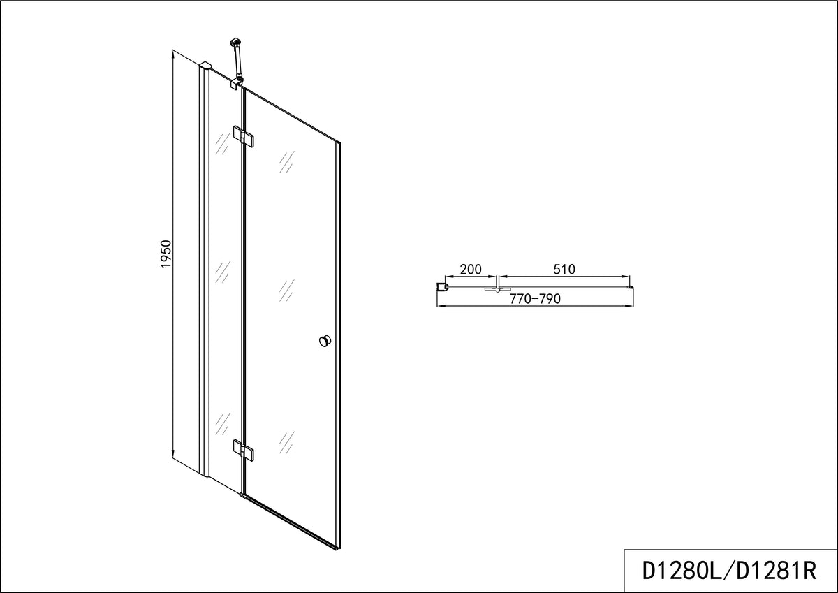 SMARTFLEX swing door in 9 different sizes