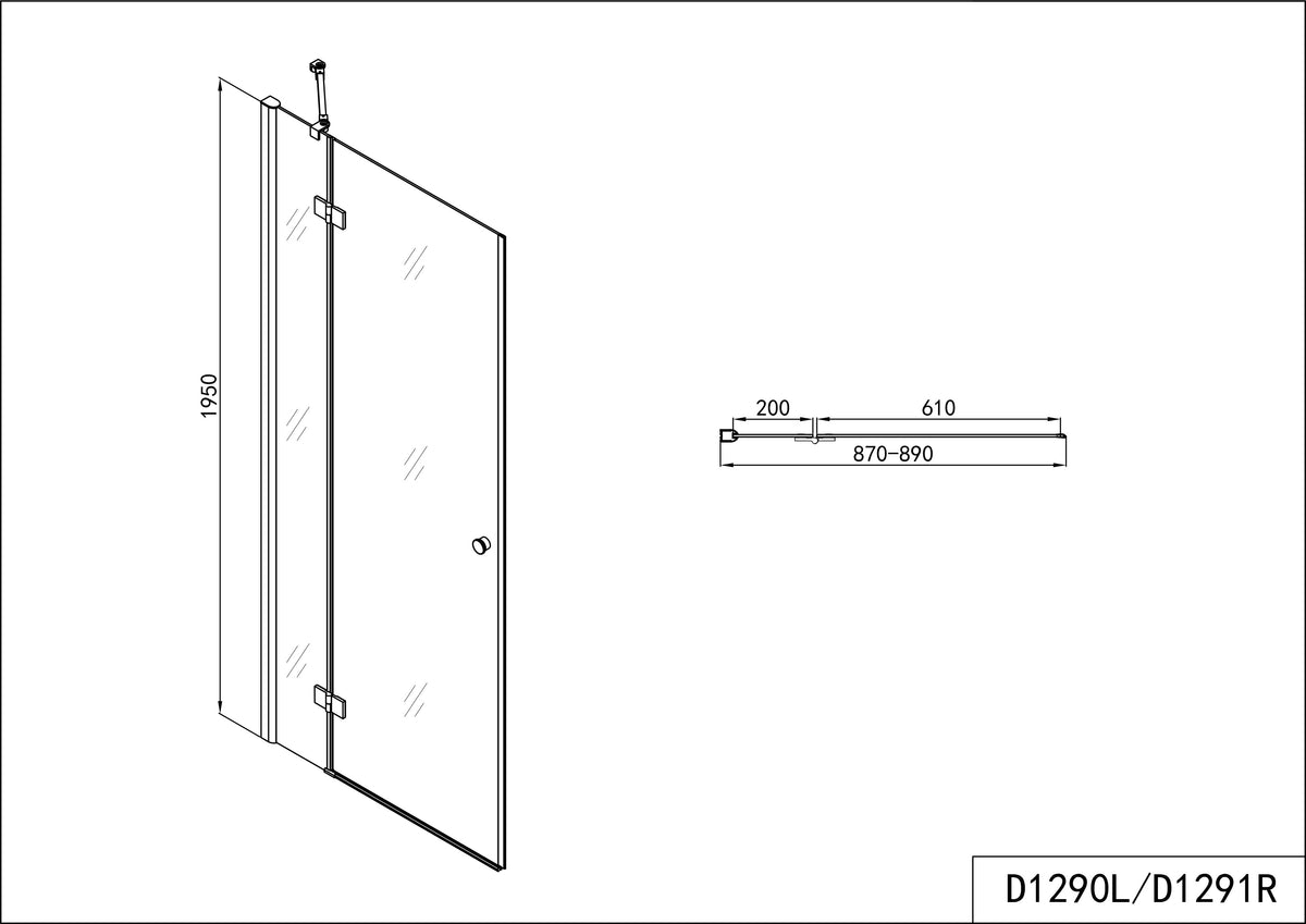 SMARTFLEX swing door in 9 different sizes