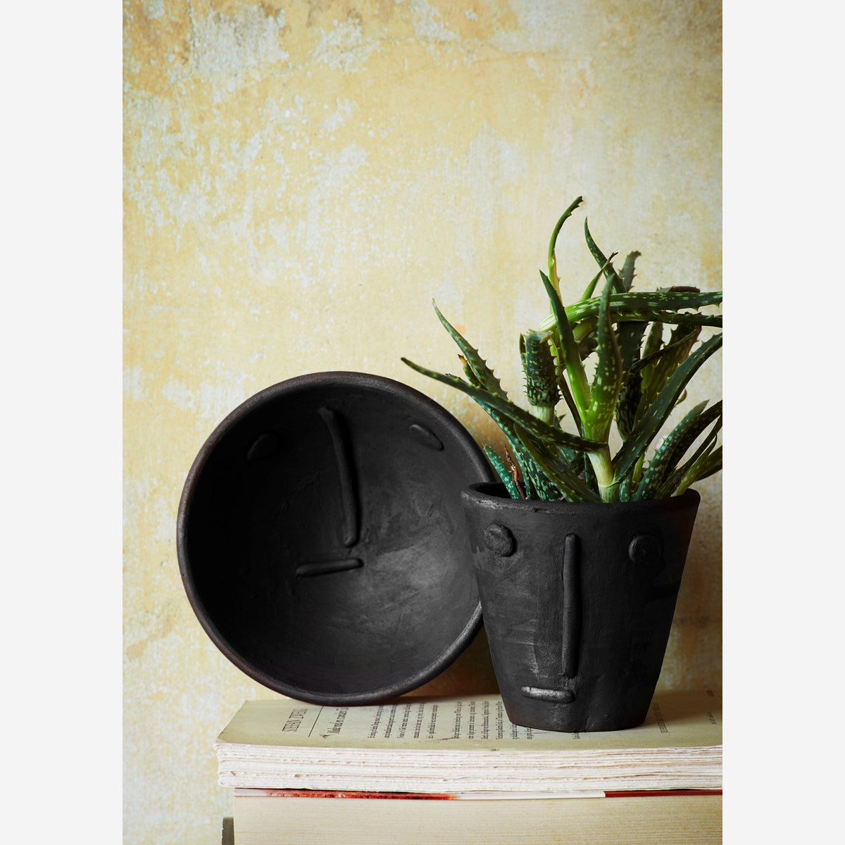 Clay flower pot handmade