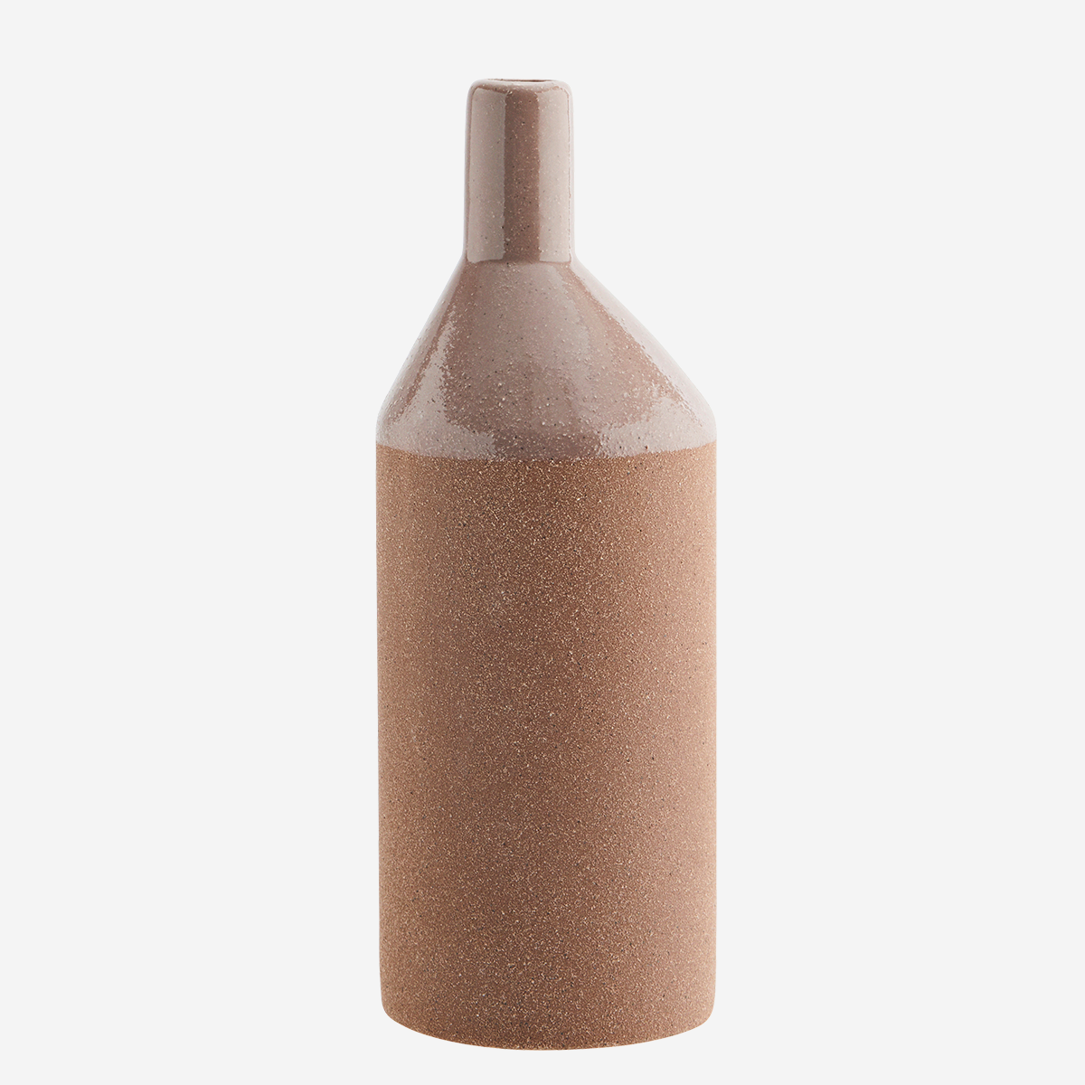 Vase aus Steingut Dusty Rose