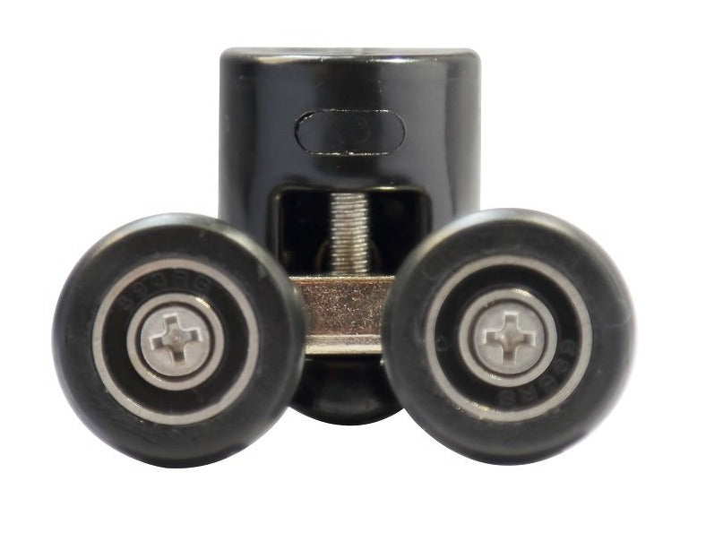 Doppelrolle oben 1 Stk schwarz/6 mm