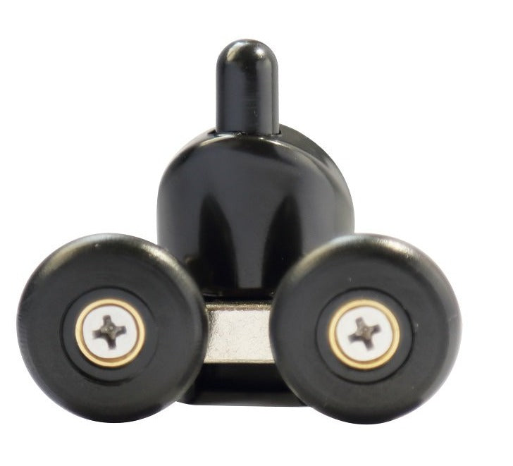 Doppelrolle unten 1 Stk schwarz/6 mm