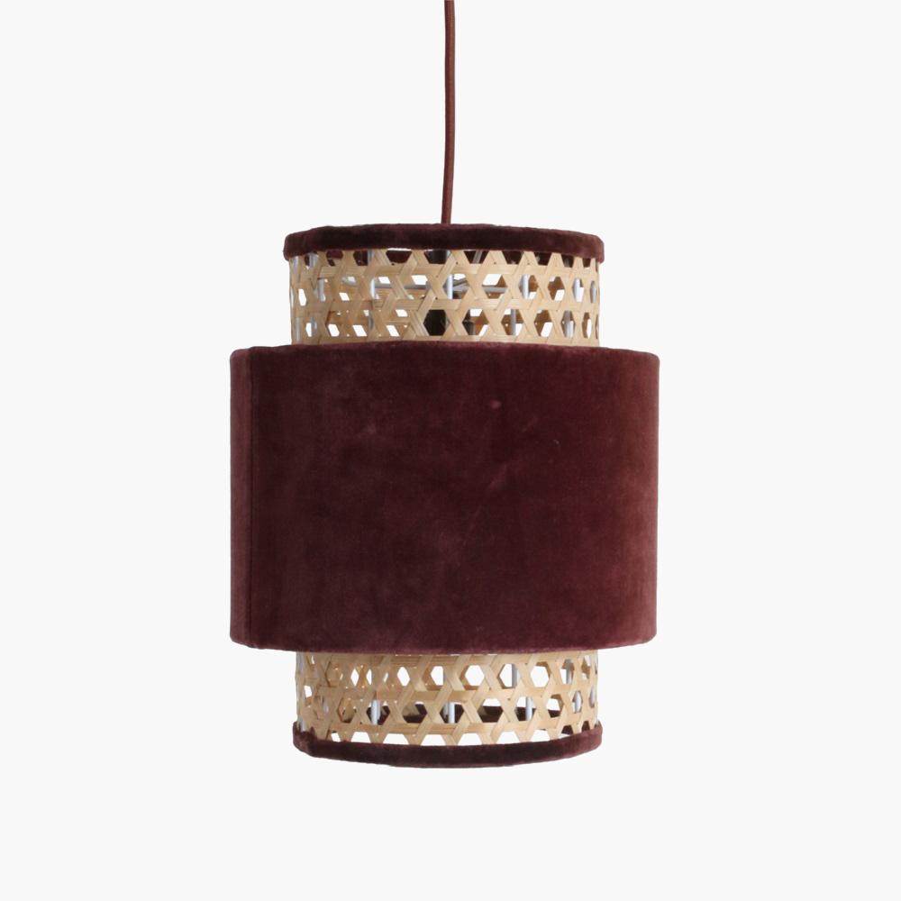 Hanging lamp velvet Max